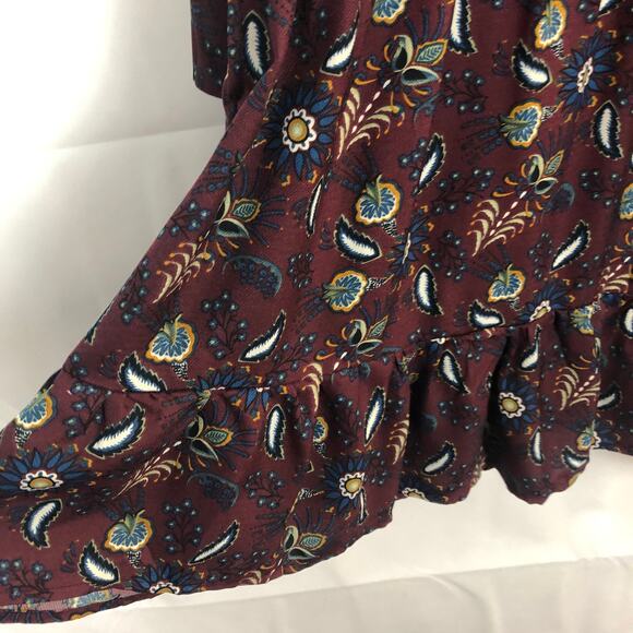 Suzanne Betro Floral Bell Sleeves Boho Dress Size Medium - Picture 11 of 15